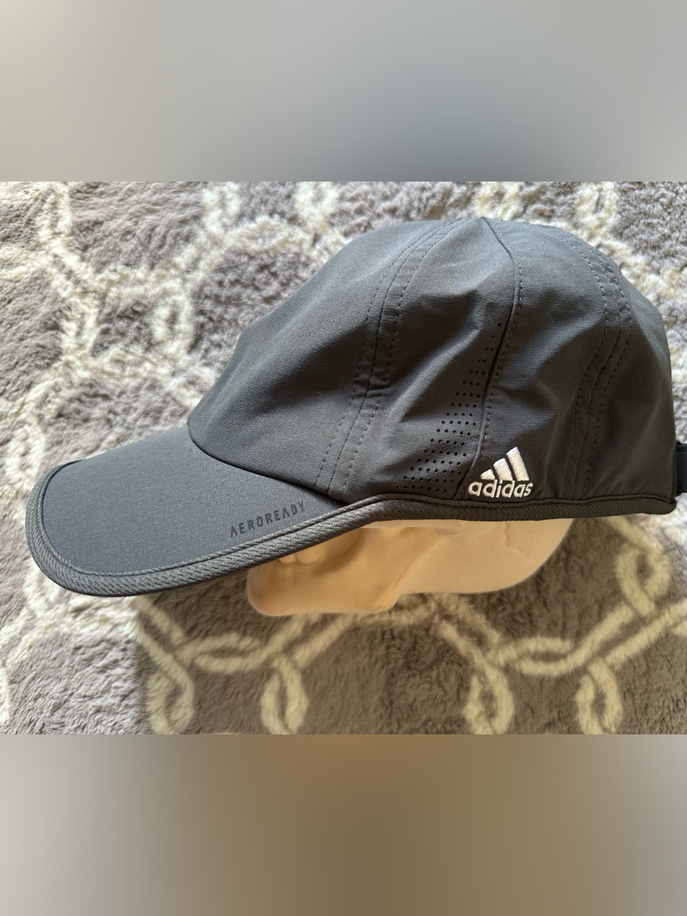 adidas Gray Aeroready Performance Baseball Cap